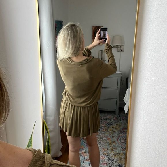 NWT Free People x Revolve Lively Romper in Tropical Nut Size Medium - Picture 6 of 9